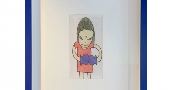 AFFICHE OFFICIELLE YOSHITOMO Nara Print Encadrée 2005 Drawing File EUR